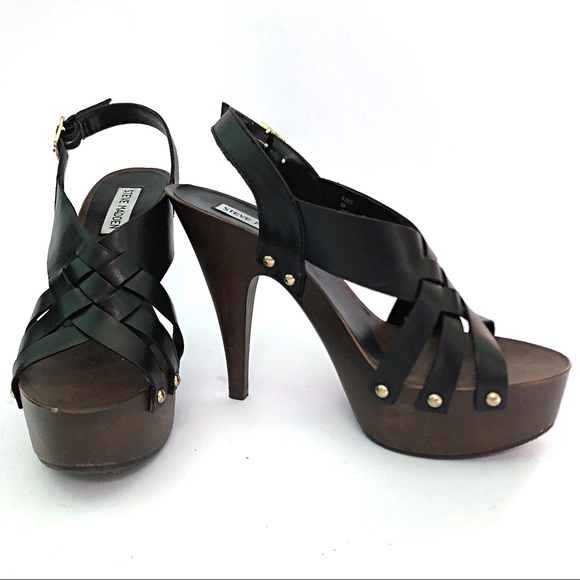 Steve Madden Shoes - Steve Madden P-Desi Black Leather Slingback